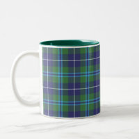 Rustic Plaid Clan Douglas Blue Green Tartan