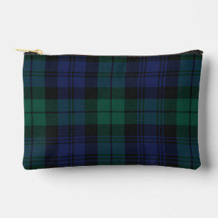 Rustic Plaid Classic Green Tartan Accessory Pouch