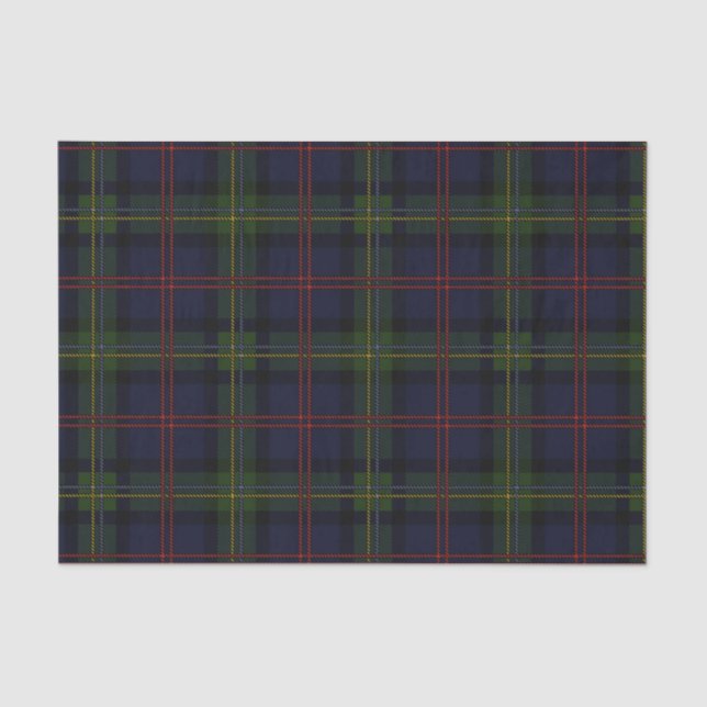 Rustic Plaid Elegant Classic Holiday Tartan Tissue Paper (Front)