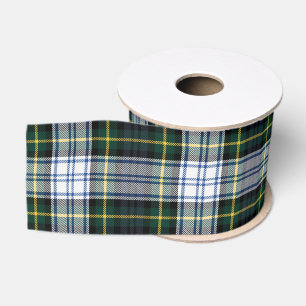 Rustic Plaid Gordon Check Tartan Grosgrain Ribbon