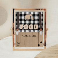 Rustic Plaid Lumberjack Baby Shower Food