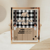 Rustic Plaid Lumberjack Baby Shower Mum Osa Bar