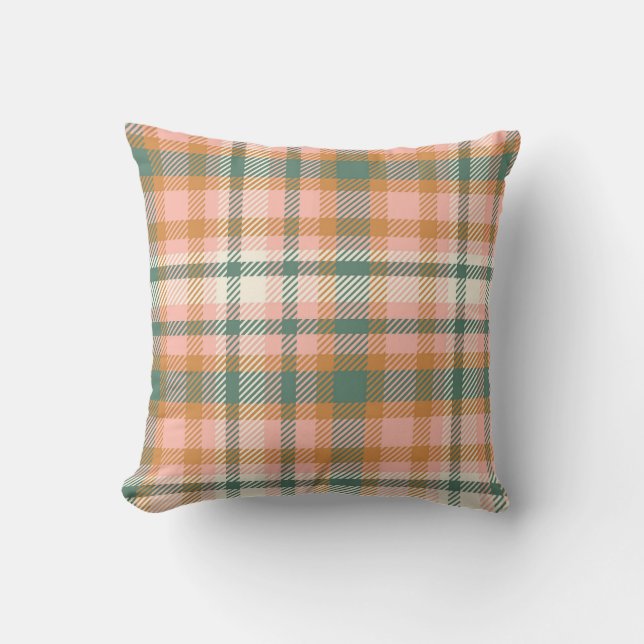 Rustic Plaid Pattern Cushion (Front)