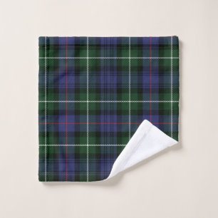 Rustic Plaid Purple and Green Tartan Wash Cloth