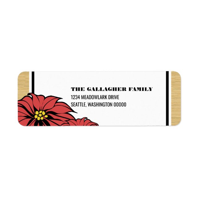 Rustic Poinsettia Holiday (Front)