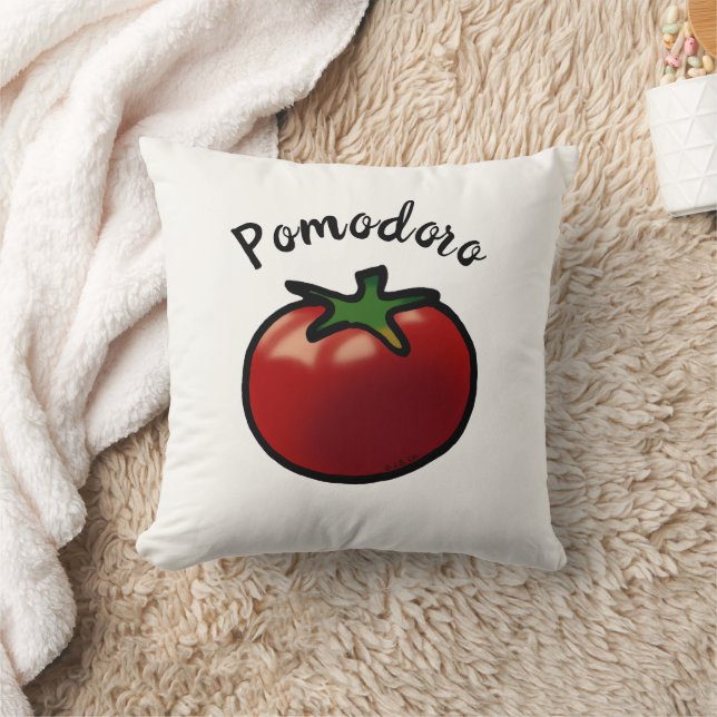 Rustic Pomodoro Italian Tomato Graphic Cushion (Blanket)