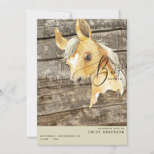 Rustic Pony Baby Shower Invitation