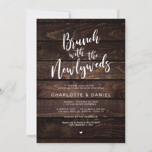 Rustic Post wedding, Brunch with the newlyweds Invitation