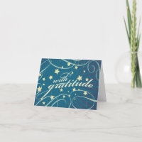 Rustic Poster: Aubergine Dream Swirls Thank You