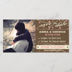 Rustic Poster: Strawberry Mousse Save the Date