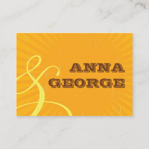 Rustic Poster: Tropical Sun Wedding Website Enclosure Card
