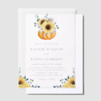 Rustic Pumpkin and Sunflowers Fall Wedding