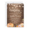 Rustic Pumpkin Baby Shower String Lights Floral