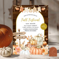 Rustic Pumpkin Fall Harvest Festival
