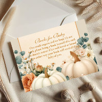 Rustic Pumpkin Floral Books for Baby