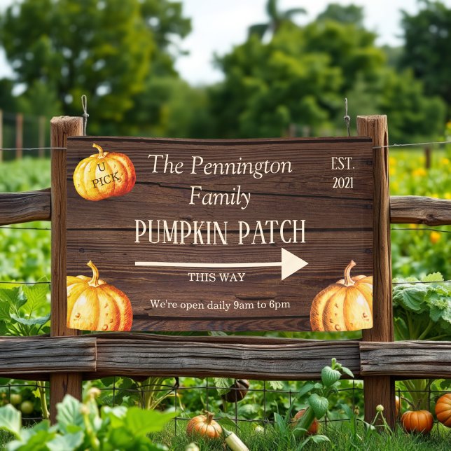 Rustic Pumpkin Patch Farm Business Banner (Creator Uploaded)
