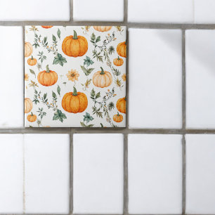 Rustic Pumpkin Pattern Tile