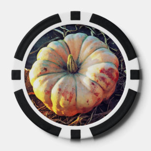 Rustic Pumpkin Poker Chips