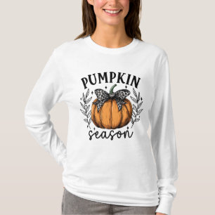Rustic Pumpkin Season Fall Style T-Shirt