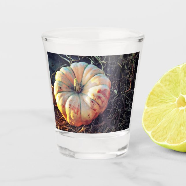 Rustic Pumpkin  Shot Glass (Front)