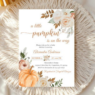 Rustic Pumpkins Baby Shower Invitation