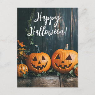 Rustic Pumpkins Halloween Greeting Card