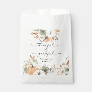 Rustic Pumpkins Thanksgiving Dinner Favor Bags