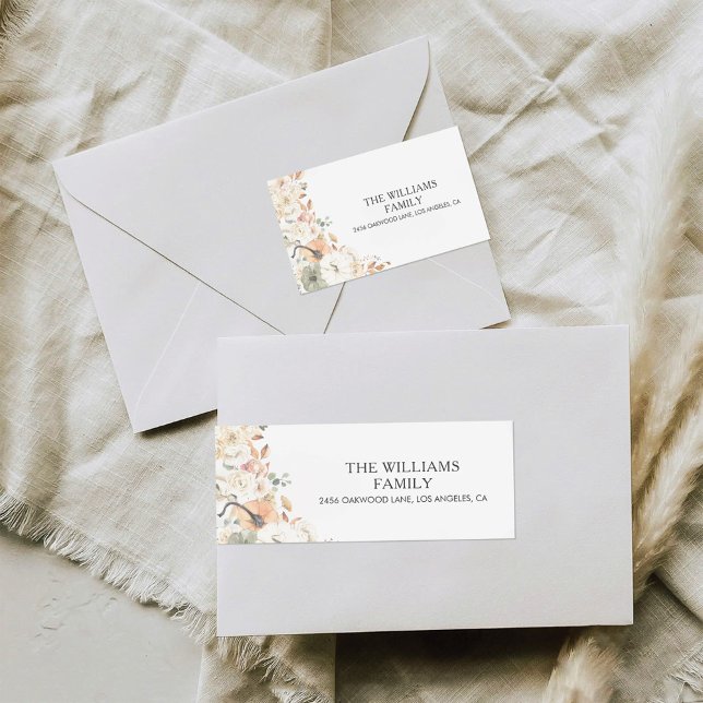 Rustic Pumpkins Thanksgiving Return Address Label (Creator Uploaded)