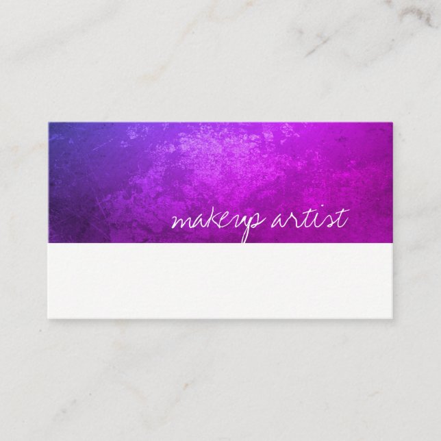 Rustic / Purple Business Card (Front)