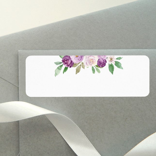 Rustic Purple Floral Wedding Blank (Creator Uploaded)