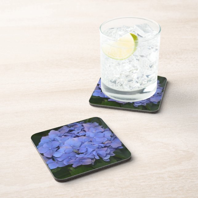 Rustic Purple Hydrangea macrophylla  Coaster (Right Side)
