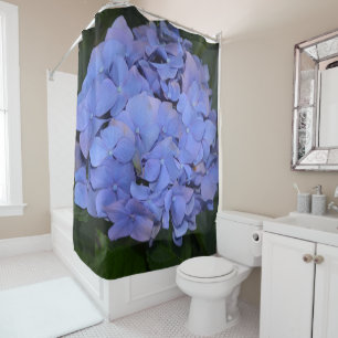 Rustic Purple Hydrangea macrophylla Shower Curtain