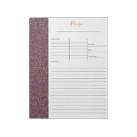 Rustic Purple Linen and Gold Leaf Blank Recipe