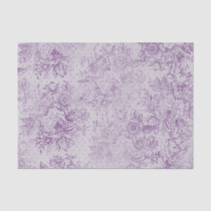 rustic purple, shabby chic,pale lavender florals, tissue paper