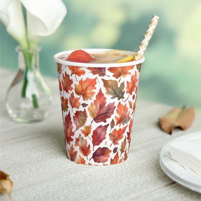 Rustic Radiance Pattern Design Paper Cups (Insitu)