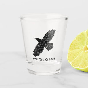 Rustic Raven Shot Glass
