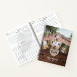 Rustic RECIPES Book Family Heirloom Wedding Gift<br><div class="desc">Add a couples photo/s to this attractive wedding, bridal shower gift item to make an extra special recipe book keepsake gift. A rustic wood engraved heart features against a wood backdrop ensuring a rustic vibe for this elegant custom item. The happy couple can add their own recipes as they enjoy...</div>
