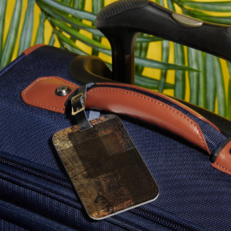 Rustic Rectangles Luggage Tag