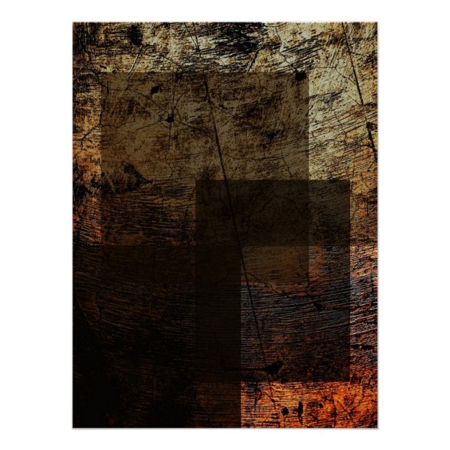 Rustic Rectangles Poster (Front)