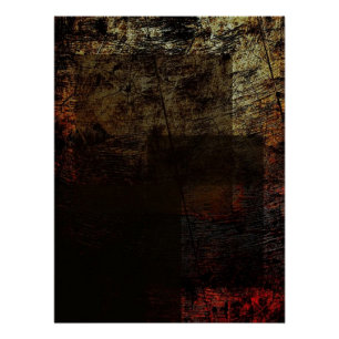 Rustic Rectangles Poster