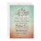 Rustic Red and Blue Bohemian Wedding Invitation