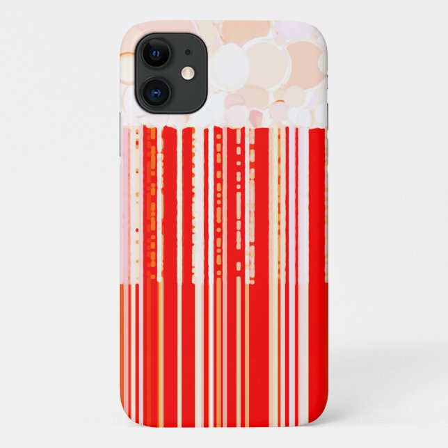 Rustic Red and White Case-Mate iPhone Case (Back)