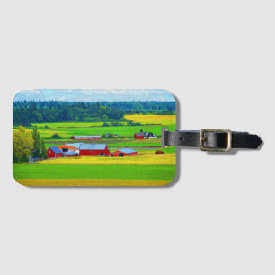 Rustic Red Barns on Ebey Prairie Luggage Tag