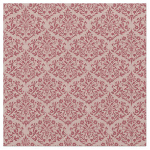 Rustic Red Damask Fabric