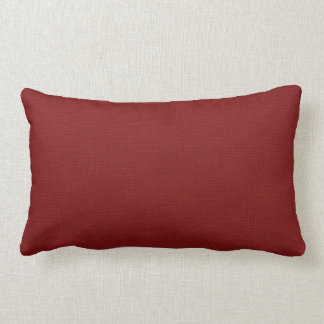 Rustic Red Faux Burlap Accent Pillow