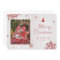 Rustic Red Leaves Custom Photo Christmas Card