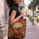 Rustic Red Poppy Vintage Wood Bridesmaid Tote Bag<br><div class="desc">Your Bridesmaids will have lots to carry around! A beautiful branded (complementing your wedding theme and stationary) shoulder tote bag would be the perfect gift for each of them. You can customize each bag with their name, and the tote is strong and comfortable to carry so they will thank you....</div>