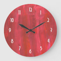 Rustic Red Watercolor Abstract