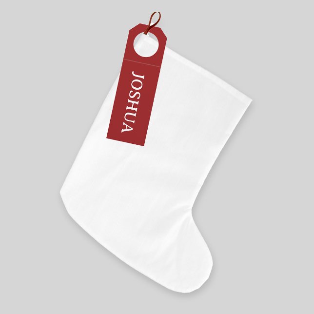 Rustic Red & White Guest Christmas Stocking (Creator Uploaded)
