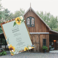 Rustic Redneck Sunflower Wedding String Lights II